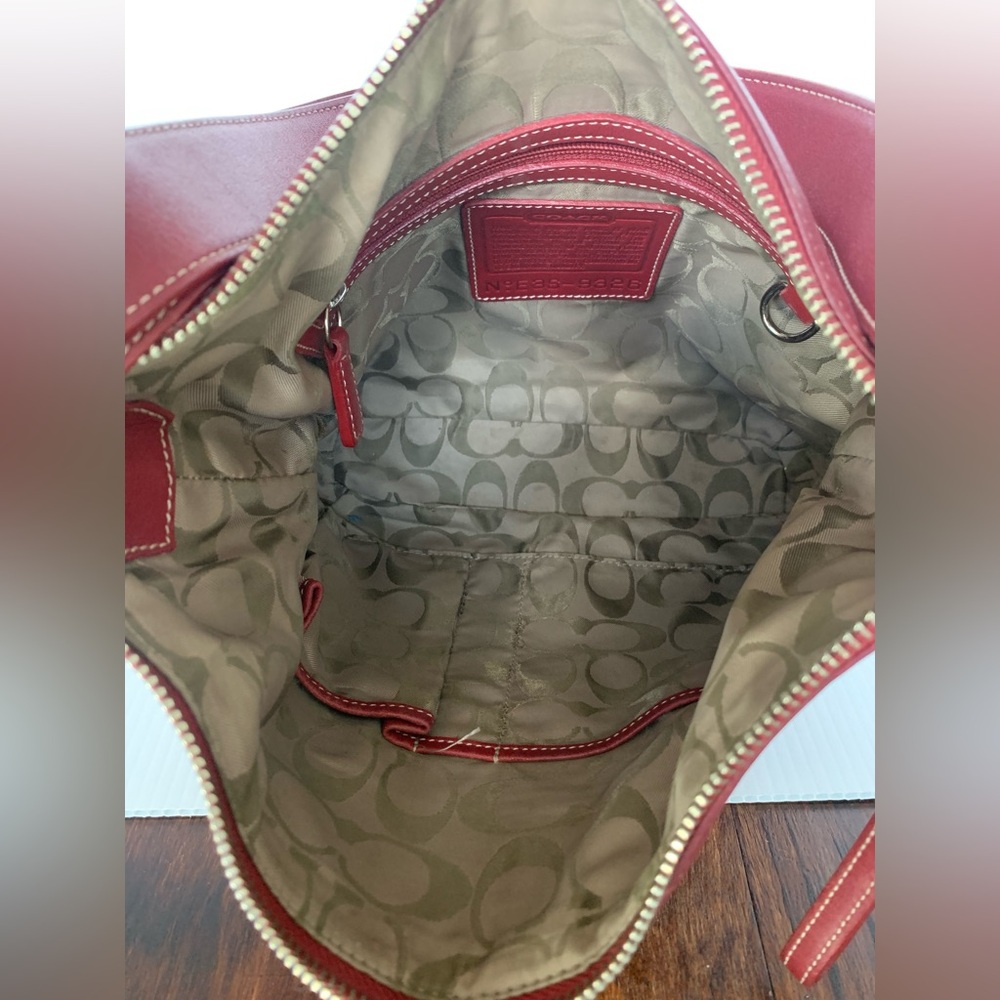 Coach Vintage Legacy Slim Duffle Shoulder Bag- ‘03 - Red #9326 - Picture 9 of 11